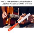 thumbnail image 4 of Guitar Repair Tool Guitar Frets Crowning Luthier File Durable Stainless Steel Small Dual Cutting Edge Tool, 4 of 8
