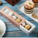 thumbnail image 4 of BAKIPACK 20 cajas de trufas de oro rosa, cajas de chocolate, cajas de dulces con bandeja de plástico de 4 piezas (tamaño de bandeja con 5,75 x 2,75 pulgadas), embalaje extraíble con fundas transparent, 4 of 5
