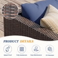 thumbnail image 2 of ELPOSUN 5-Piece Patio Furniture Set,Patio Conversation Set All-Weather Wicker Outdoor Sectional Sofa Set with Table & Cushions, Blue, 2 of 7