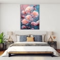 thumbnail image 4 of Mudket Soft Pink Peach Blossom Canvas Wall Art, Framed Floral Wall Decor, Delicate Flower Print for Living Room Bedroom, Ready to Hang - 12"L x 8"W, 4 of 10