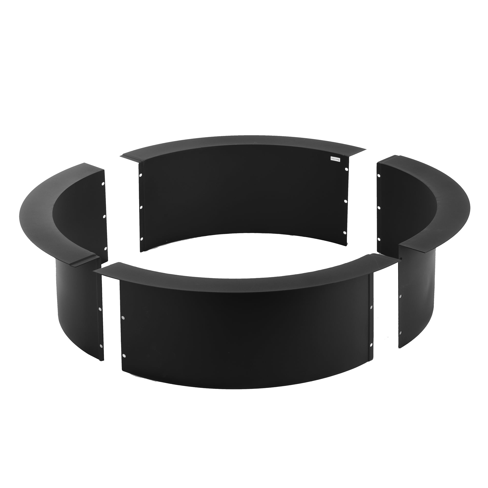 MistMo 36" Outdoor Fire Ring, Heavy-duty Round Wood Burning Fire Pit Insert for Outside Black