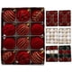 thumbnail image 5 of Adornos de bolas de Navidad de 6 a 8 cm, adornos para árboles de Navidad, decoración para fiestas, bodas, bolas de felpa pintadas de color rojo, material de terciopelo, 5 of 5