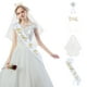 thumbnail image 1 of Conjunto de diadema, velo y distintivo para novia, 4 piezas, marco metálico plateado, correas ajustables, diseño plegable, ideal para bodas, decoración de fiestas, eventos, ligero y duradero., 1 of 9