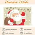 thumbnail image 4 of Dmlowu Christmas Placemats - Non-Slip Christmas Place Mats for Dining Table, Stain Proof Table Mats for Party Holiday Decor, 12x18" Christmas Decorations Winter Placemats, 4 of 6