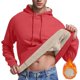 thumbnail image 1 of Sudadera con capucha para hombre, jersey de cuello alto, elástico, de color liso, de poliéster., 1 of 8
