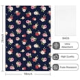 thumbnail image 2 of 2 Pcs Pioneer Flower Floral Print Pattern Kitchen Towels, Funny Microfiber Dish Towel Set, 18" X 26" Tea Towels, 2 of 6