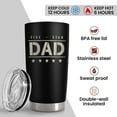 thumbnail image 4 of Five-star Dad Tumbler with Lid - Best Dad 20oz Insulated Stainless Steel Mug - Coffee Cup for Travel Sport Outdoor Activities Office, Gift for Birthday Father''s Day, 4 of 6