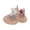 Pink, variant on YDFCWXW Girls Bow Lace Elegant Sneakers Sole Non Slip Running Birthday Sport Shoes Kids Ankle Breathable Sneakers (Purple, 12.5)