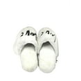 thumbnail image 2 of Victoria's Secret Love White Cozy Faux Fur Slipper Slides Size Small (5/6) New, 2 of 3