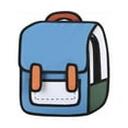 thumbnail image 4 of Kids Jump Style 3D Backpack 2D Drawing Anime Comic Backpack Daypacxpe Z7D7, 4 of 9