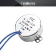 thumbnail image 4 of HUGFEGWE 2Pcs Synchronous Motor AC 110V 8-10RPM Turntable Motor CCW Direction 4W TYC-50 D Shaft CJB91-112316, 4 of 7
