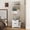 White, variant on Nightstand, with Integrated Bookshelf and 2 Storage Drawers, Vertical Space-Saving Design for Bedroom and Study, 18.7x13.39x58.11 Inch White