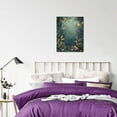 thumbnail image 4 of CozyNet Dreamy Nature Scene With Glowing Fireflies, Wild Blooms & Leafy Forest Canopy Wall Art Prints With Frame Canvas Perfect for Living Room & Bedroom, Ready to Hang, Wall Decor 12"x16"in, 4 of 4