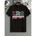 thumbnail image 2 of LRG patterned printed men's comfortable micro-stretch T-shirt, patterned T-shirt men's summer clothing, sports fitness men's casual wear, 2 of 6