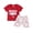 Red, variant on Musuos Baby Boys Summer Sprot Outfits 0-3 Years Letter Baseball Print Short Sleeves T-Shirt and Elastic Shorts 2 Piece Casual Set