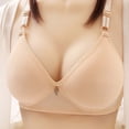 thumbnail image 3 of Clearance asdoklhq Bras for Women Plus Size Clearance,Woman's Embroidered Glossy Comfortable Breathable Bra Underwear No Rims, 3 of 3