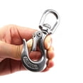 thumbnail image 4 of Gancho de elevación de ojo giratorio de acero inoxidable 304, accesorio de aparejo de gancho de seguridad tipo americano con carga de trabajo de ojo redondo 650 KG 5/16"", 4 of 5