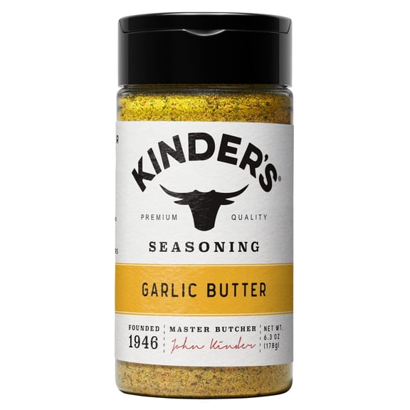 Kinder's Garlic Butter Seasoning Blend with Sea Salt, 6.3 oz