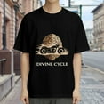 thumbnail image 3 of Divine Cycle,turtle Shell Motorcycle Print, T Shirt for Men, Vintage Graphic Tees Men, 23686768,S, 3 of 8