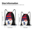 thumbnail image 2 of Balery 4th of July Gnomes Pattern Drawstring Backpack Bag Sport Gym Sackpack Cinch Bags Pattern Drawstring Backpack Bag Sport Gym Sackpack Cinch Bags -Small, 2 of 6