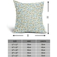 thumbnail image 4 of Spring Daisy Floral Pillow Covers 20X20 Inch Sage Green Blue Vintage Flowers Decorative Pillow Cases Set of 2 Block Print Cotton Linen Throw Pillows Farmhouse Decor For Sofa Couch Cushion Outdoor, 4 of 6