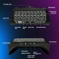 thumbnail image 3 of TiMOVO Multi-Color RGB Backlight Keyboard for PS5 Controller, Wireless Keypad Chatpad for PlayStation 5 Controller, Mini PS5 Game Keyboard Built-in Speaker with 3.5mm Audio Jack, Black, 3 of 10