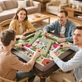 thumbnail image 7 of Premium Boho Style Rubber Game Room Mat 31.5x31.5 Inch Large Mahjong Table Cover with Non-Slip Backing and Noise Reduction for Tiles Cards and Boards, 7 of 7