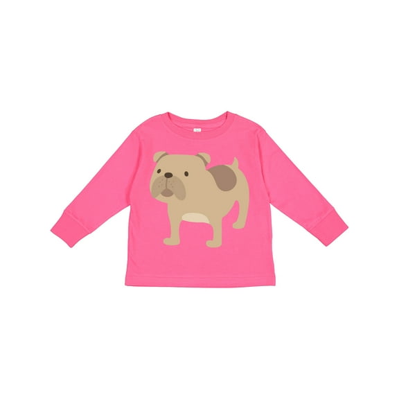Inktastic Bulldog Boys or Girls Long Sleeve Toddler T-Shirt