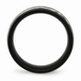 thumbnail image 2 of White Stainless Steel Ring Band Wedding Brushed Black IP Grooved, 2 of 6