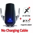 thumbnail image 1 of Cargador inalámbrico magnético de 100W para coche, soporte de teléfono para iPhone 14, 13, 12, Samsung, Xiaomi, inducción infrarroja, carga rápida"silver No cable" Fivean Soporte para teléfono de coche, 1 of 2