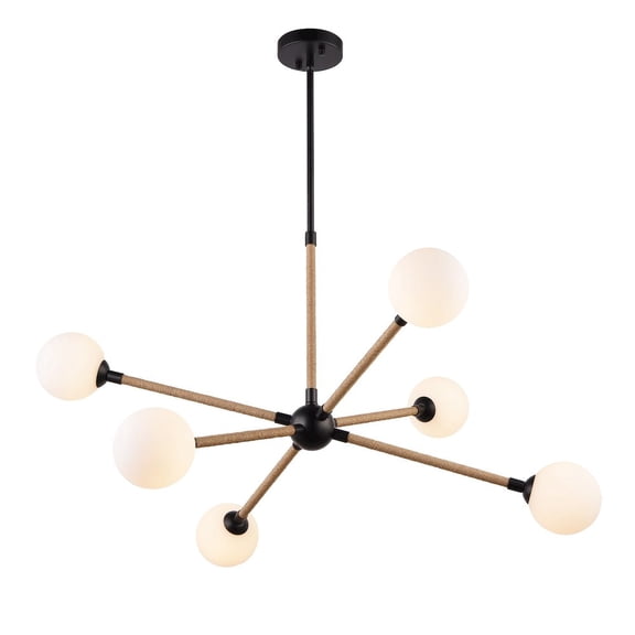 Artcraft Lighting Capilano Collection 6Light Chandelier Black