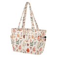 thumbnail image 2 of FORMRS Tote Bag for Women Quilted Large Capacity Travel Work Carry On Shoulder Handbag, Autumn Leaves, 2 of 7