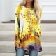 thumbnail image 2 of Blusa de manga larga con cuello redondo para mujer, informal, Sexy, a la moda, con estampado holgado Pompotops  FGAJ5768, 2 of 5