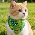 thumbnail image 4 of BotaniNest Funny Football Bandanas Triangle Reversible Scarf Bibs For Adjustable Puppy Birthday Party For Cat Lovers, 4 of 5