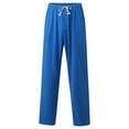 thumbnail image 2 of Vedolay Men Pants Men Wide Leg Dress Work Pants Multi Pockets Men's Pants Elastic Waistband Trousers,Blue L, 2 of 5