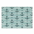thumbnail image 1 of Anchor Cutting Board, Pattern with Anchors Modern Adventurous Striped Coastline Marine, Decorative Tempered Glass Cutting and Serving Board, Small Size, Pale Blue Dark Green, by Ambesonne, 1 of 1