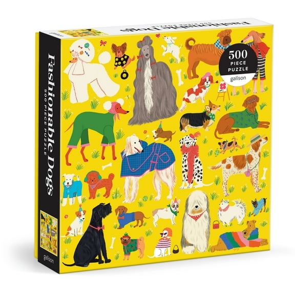 Fashionable Dogs 500 Piece Puzzle (Jigsaw)