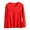 Red, variant on Womens Fleece Lined V-Neck Thermal Long Sleeve Shirt Cold Weather Warm Undershirt Stretchy Base Layer Soft Comfort Fit Layering Top