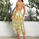 thumbnail image 5 of Traje de baño de una pieza retro para mujer, traje de baño con falda de vacaciones, diseño de vanguardia, 5 of 5