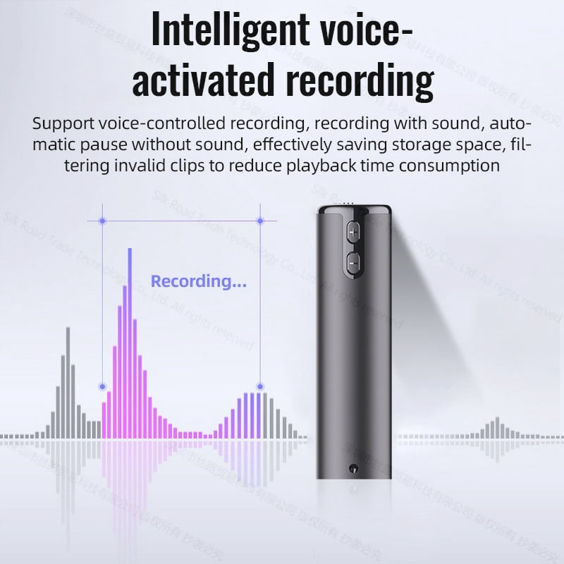 S15 Digital voice Activated recorder Mini Slim Pendant HD Noise Reduction Dictaphone for Meeting minute Lecture Class Home Audio child safety Recording -4GB