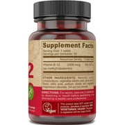 Deva Vegan Vitamins B-12, High Potency 2500 mcg B12, Fast Dissolve, Sublingual, 90 Tablets