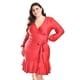 thumbnail image 1 of Vestido de Satin Envolvente Roman Fashion Tallas Extras 4351 Rojo 42, 1 of 6
