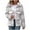 White, variant on Womens Jackets Fall Plaid Fleece Sherpa Zipper Lapel Coat With Pocket Color Block Warm Winter Outfits