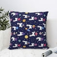 thumbnail image 4 of Pofeuu Lama in Space Print Double-sided plush pillowcase Square Throw Pillow Covers Pillows Cover for Living Room Bedroom Sofa Couch Cushion Cover（No pillow core）-20"x20", 4 of 7