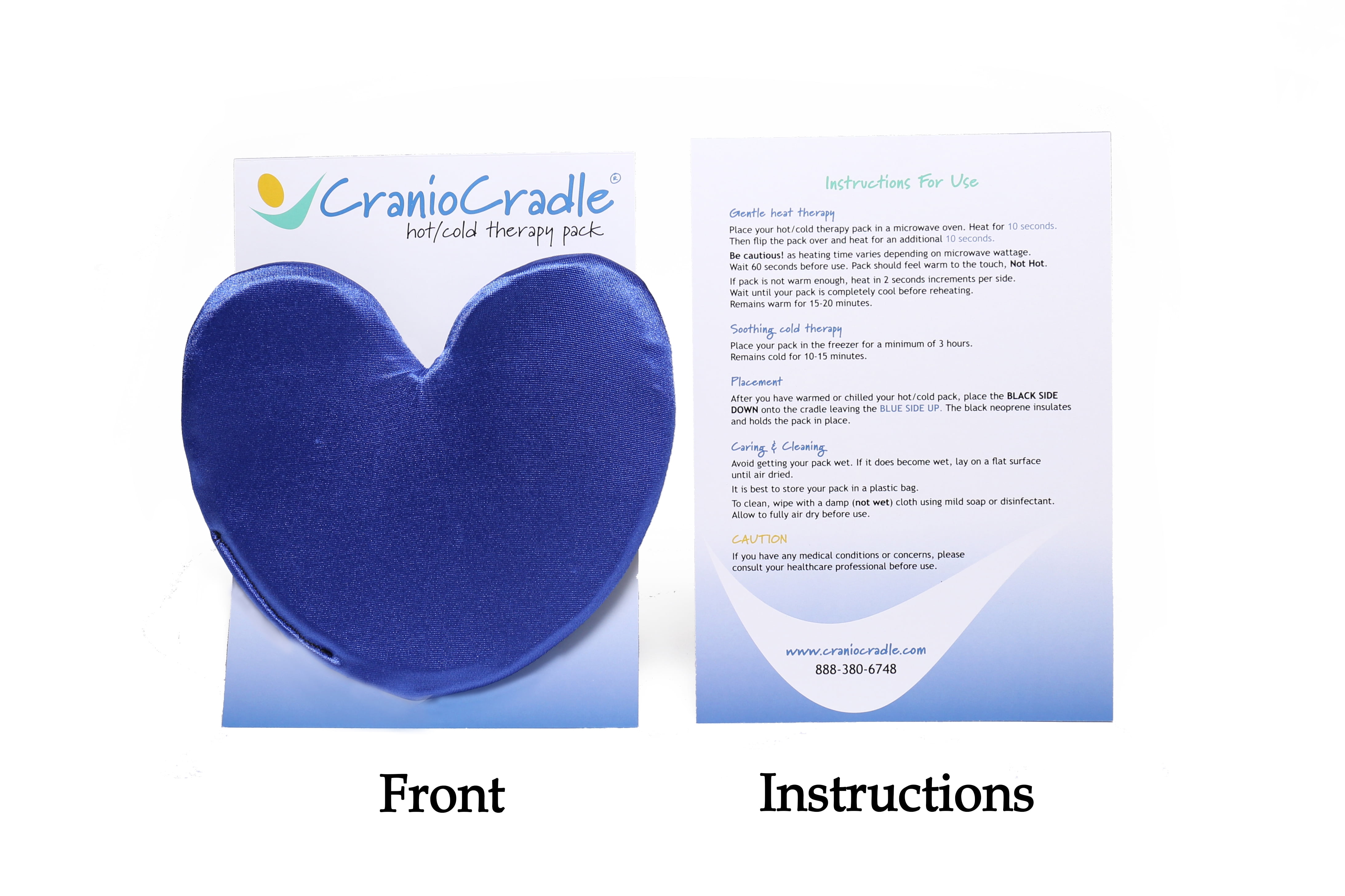 CranioCradle-Home Therapy System Hot/Cold Therapy Pack - Back, Neck, Shoulder, & Sciatica Tension Relief - Microwaveable Heating Pad - Cold Therapy Reusable Ice Pack for Injuries