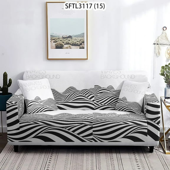 Plant Cover Sofa L Shape Anti-Dust Corner Shaped Chaise Elastic Animal Sofa Seat Cover Longue Sofa Slipcover 1Pc