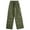 ArmyGreen, variant on Girls Cargo Pants Wide leg Cargo Sweatpants High Waist Kids Joggers with Pockets 4-14 Years