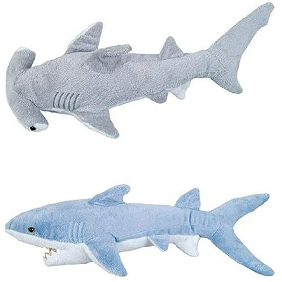 Juego de 2 Tiburones Peluches Adventure Planet Mako y Tibu
