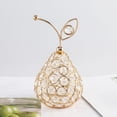 thumbnail image 3 of jifeng Fruit Statue Art Crafts ,Handmade Shiny Rhinestone Figurines for Entrance Hotel Pear, 3 of 7