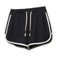 thumbnail image 1 of Pantalones cortos informales de verano negros M, pantalones de tres cuartos para mujer, pantalones cortos deportivos, pantalones de playa para exteriores, pijamas para el hogar, pantalones de playa, 1 of 8